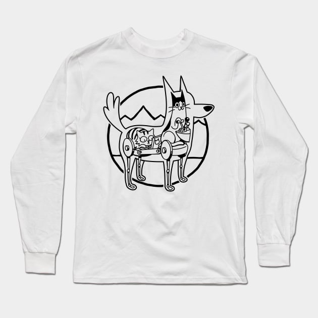 Canine Configuration Light Long Sleeve T-Shirt by spacecoyote